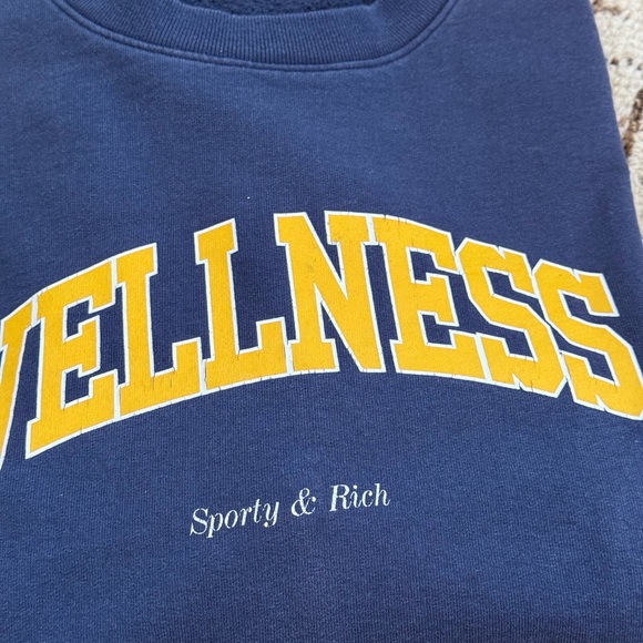Sporty & Rich Navy Crewneck XL - Picture 3 of 8